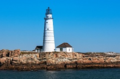 Boston Harbor Light On Rocky Little Brewster Island